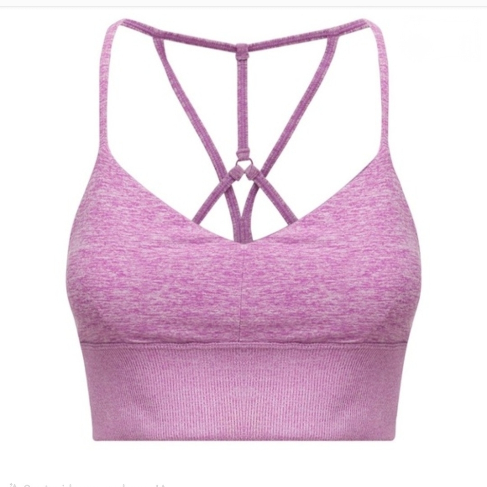 ALO Yoga Lavender Strappy Sports Bra